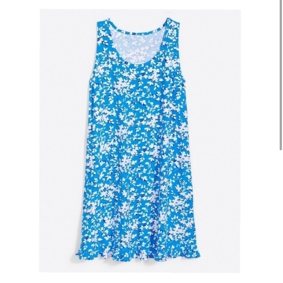 Draper James Sleeveless Ruffle Hem Blue & White dress, size S/M - Picture 16 of 16